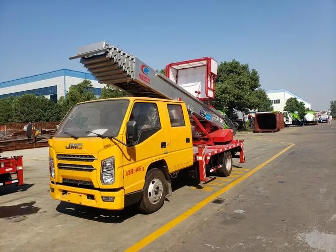 枣庄市中附近云梯车出租 砂石搬运